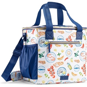 image:imageFit amp Fresh Regatta Insulated Soft Cooler Bag 24Can Capacity  Exterior Mesh Slip Pocket Zipper Pocket Easy Access Top Flap LeakResistant EasytoClean Durable Cooler for TravelAl Fresco