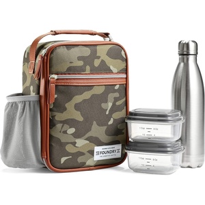 image:imageFoundry by Fit  Fresh Thayer Insulated Lunch Bag with 2 Food Containers amp 18oz Stainless Steel Tumbler Reusable Lunch Box Mini Cooler Bag Perfect for Work College PicnicsCamo