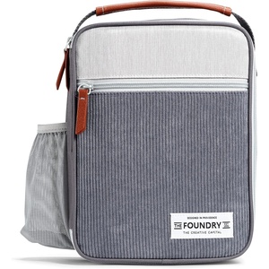 image:imageFoundry by Fit  Fresh Thayer Insulated Lunch Bag with 2 Food Containers amp 18oz Stainless Steel Tumbler Reusable Lunch Box Mini Cooler Bag Perfect for Work College PicnicsCharcoal
