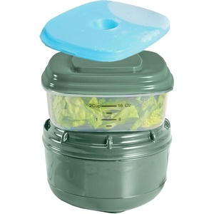 image:imageRachael Ray Salad Container For Lunch Salad Lunch Container For Adults Salad Bowl Kit With Compartments For Salad Dressing amp Toppings Includes Ice PackSoup  Sandwich Set  Green