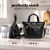 image:imageFit amp Fresh Eliana Lunch Tote Insulated Lunch Bag wIce Packs ContainersBlack