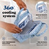 image:imageFit amp Fresh Insulated Bottle amp Beyond Bag  Baby Bottle Cooler wIce PacksBlue Cornflower Flowers