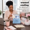 image:imageFit amp Fresh Insulated Bottle amp Beyond Bag  Baby Bottle Cooler wIce PacksBlue Cornflower Flowers