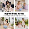 image:imageFit amp Fresh Insulated Bottle amp Beyond Bag  Baby Bottle Cooler wIce PacksWhite Black Sketched Bows