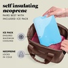 image:imageFit amp Fresh Remi Neoprene Lunch Bag for Women wIce Pack amp ContainersDark Chocolate