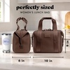 image:imageFit amp Fresh Remi Neoprene Lunch Bag for Women wIce Pack amp ContainersDark Chocolate