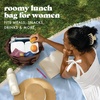 image:imageFit amp Fresh Remi Neoprene Lunch Bag for Women wIce Pack amp ContainersDark Chocolate