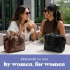 image:imageFit amp Fresh Remi Neoprene Lunch Bag for Women wIce Pack amp ContainersDark Chocolate