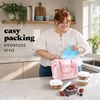 image:imageFit amp Fresh Remi Neoprene Lunch Bag for Women wIce Pack amp ContainersPink Gingham
