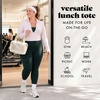 image:imageFit amp Fresh Remi Neoprene Lunch Bag for Women wIce Pack amp ContainersTan Floral